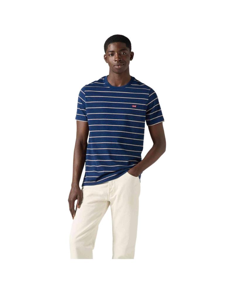 CAMISETA DE MANGA CORTA LEVIS DE RAYAS AZUL 257