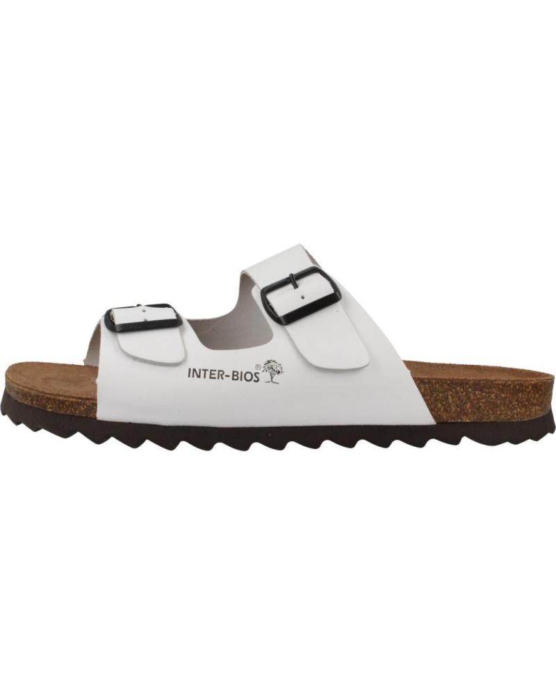 INTERBIOS SANDALIAS INTERBIOS 9560IB CON DOBLE HEBILLA BLANCO