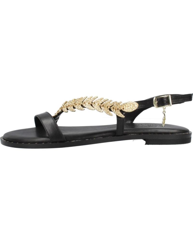 CARYATIS SANDALIAS PLANAS CON CADENA DECORATIVA MODELO 622609C BLCKGLD