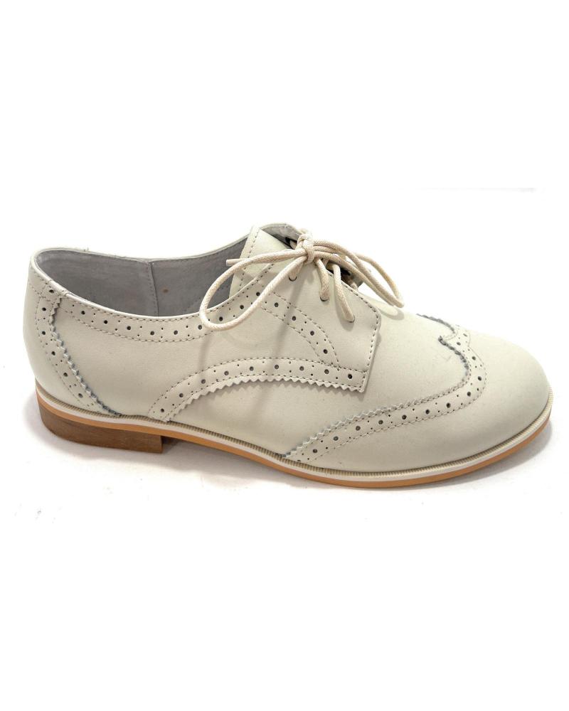 de PONNY ZAPATO COMUNION PIEL PICADO BEIGE