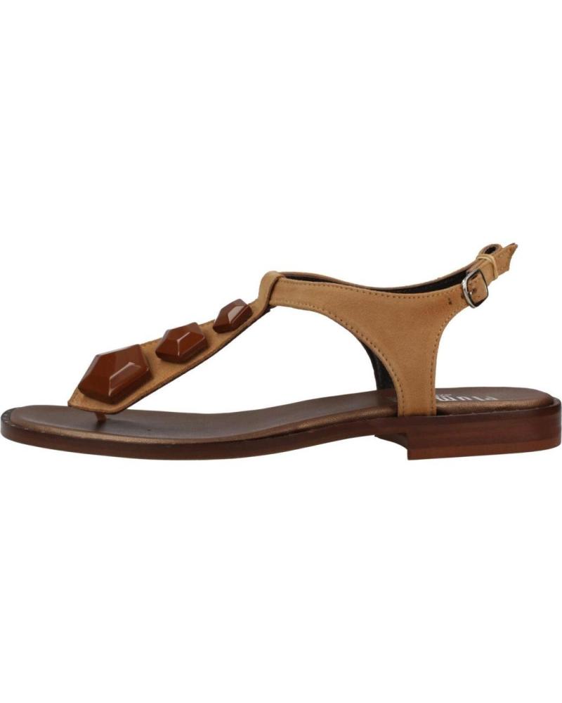 PLUMERS SANDALIAS PLANAS PLUMERS MODELO 3891P CON ADORNOS CUERO