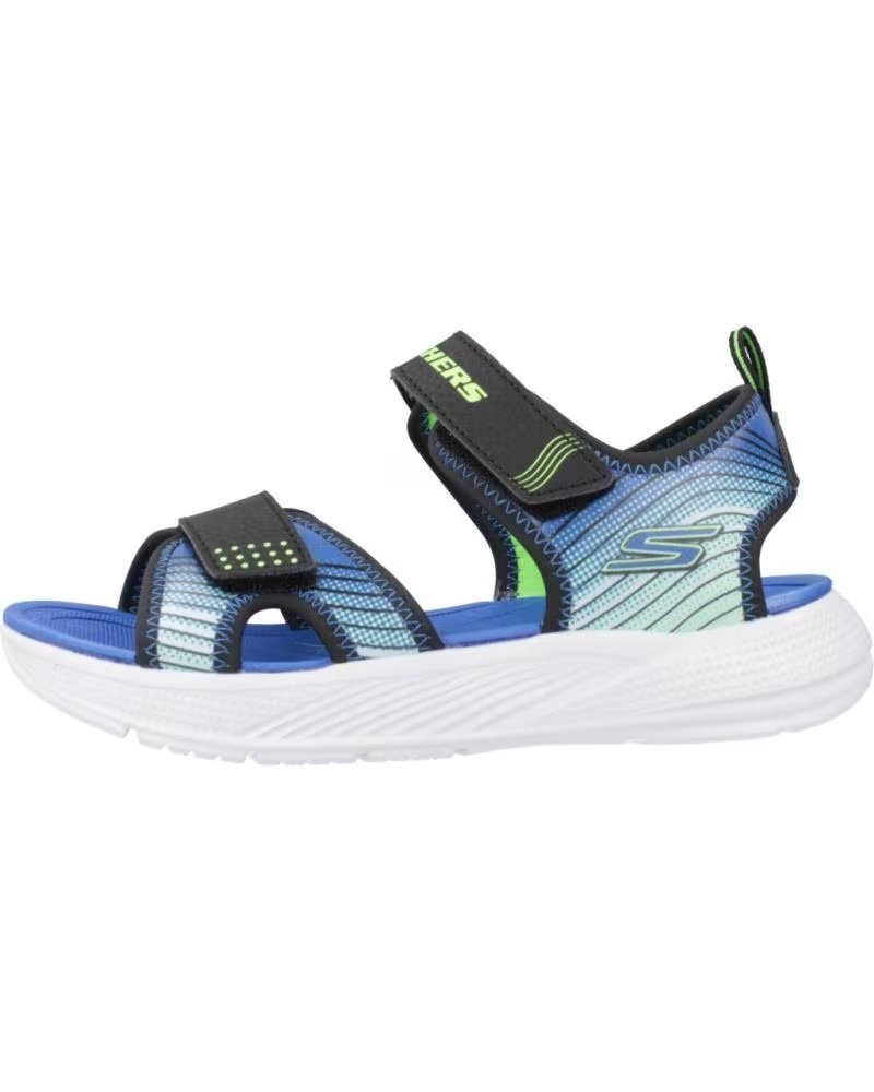 Sandalias Skechers Microspec-splash 407034LBKLM para Niño Bklm