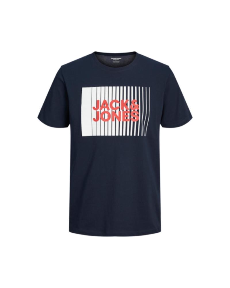 CAMISETA JACK & JONES CON LOGO 12257365 AZUL MARINO NAVY