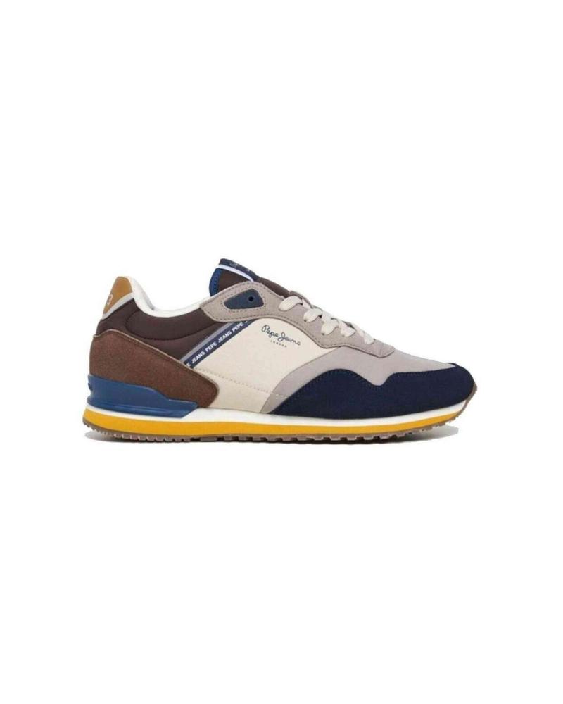 PEPE JEANS LONDON ZAPATILLAS CASUAL PARA HOMBRE - AZUL MULTICOLOR AZUL