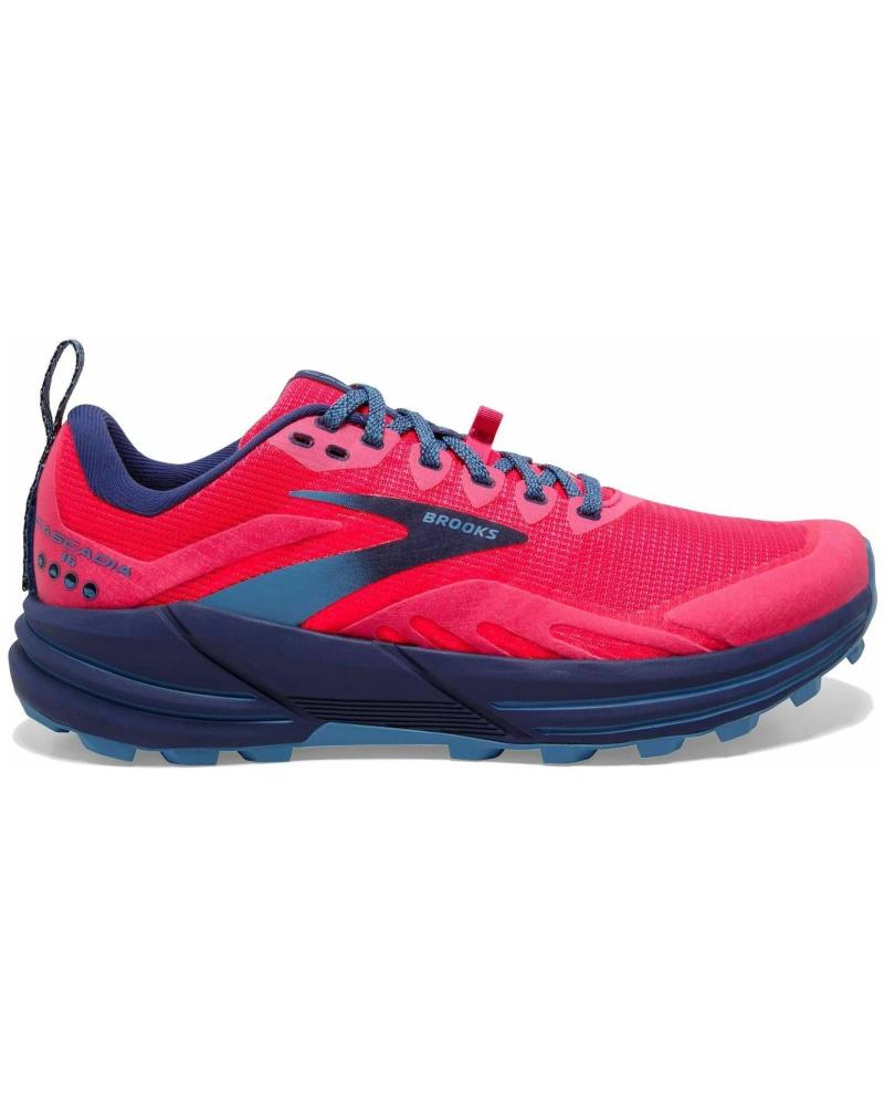 Zapatillas deporte de Mujer BROOKS 1203631B647 CASCADIA 16 PINK-FLAMBE-COBALT