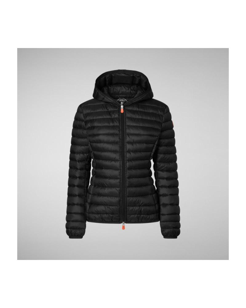 CHAQUETA ACOLCHADA CON CAPUCHA SAVE THE DUCK 10000BLACK NEGRA 10000BLACK