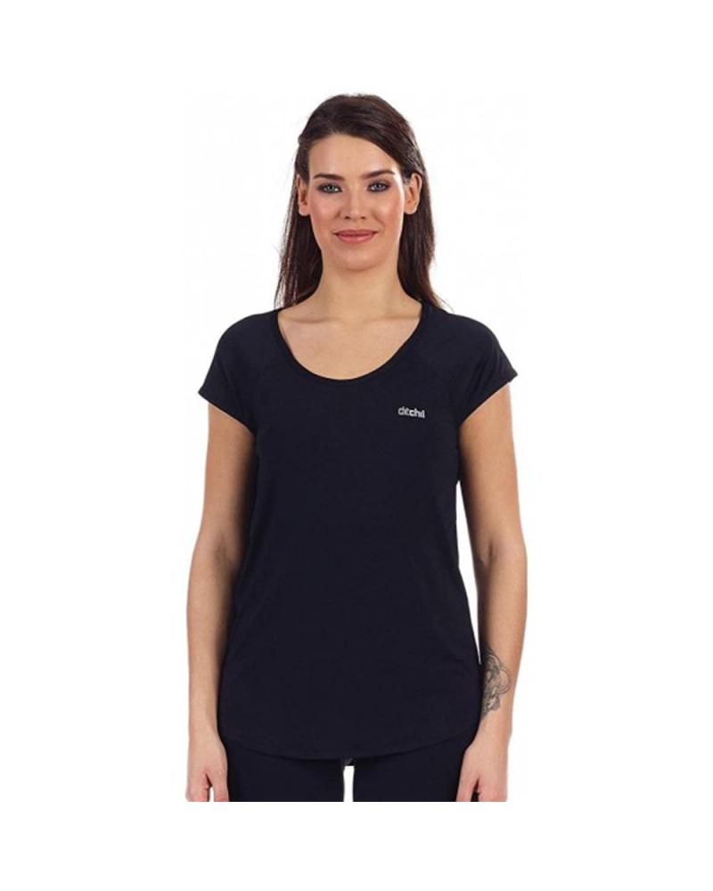 CAMISETA DEPORTIVA DITCHIL EASE TEE TS1010 NEGRA DE MANGA CORTA 900