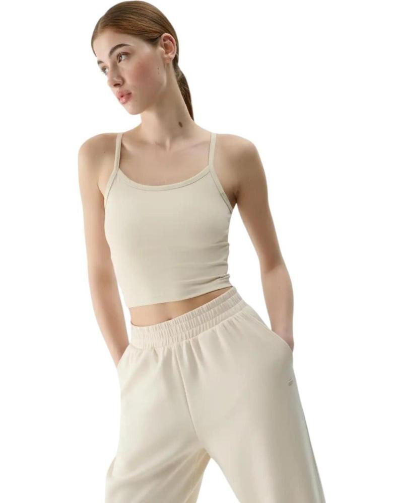 CAMISETA DE TIRANTES 4F SLEEVELESS F127 BEIGE WSS25TSLEF127-83S BEIGE