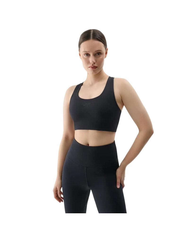 4F SUJETADOR DEPORTIVO SPORT BRA RSS25USBAF152-20S NEGRO NEGRO