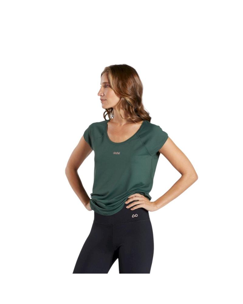 CAMISETA DE MANGA CORTA DITCHIL EASE TS1010-427 VERDE FOREST VERDE