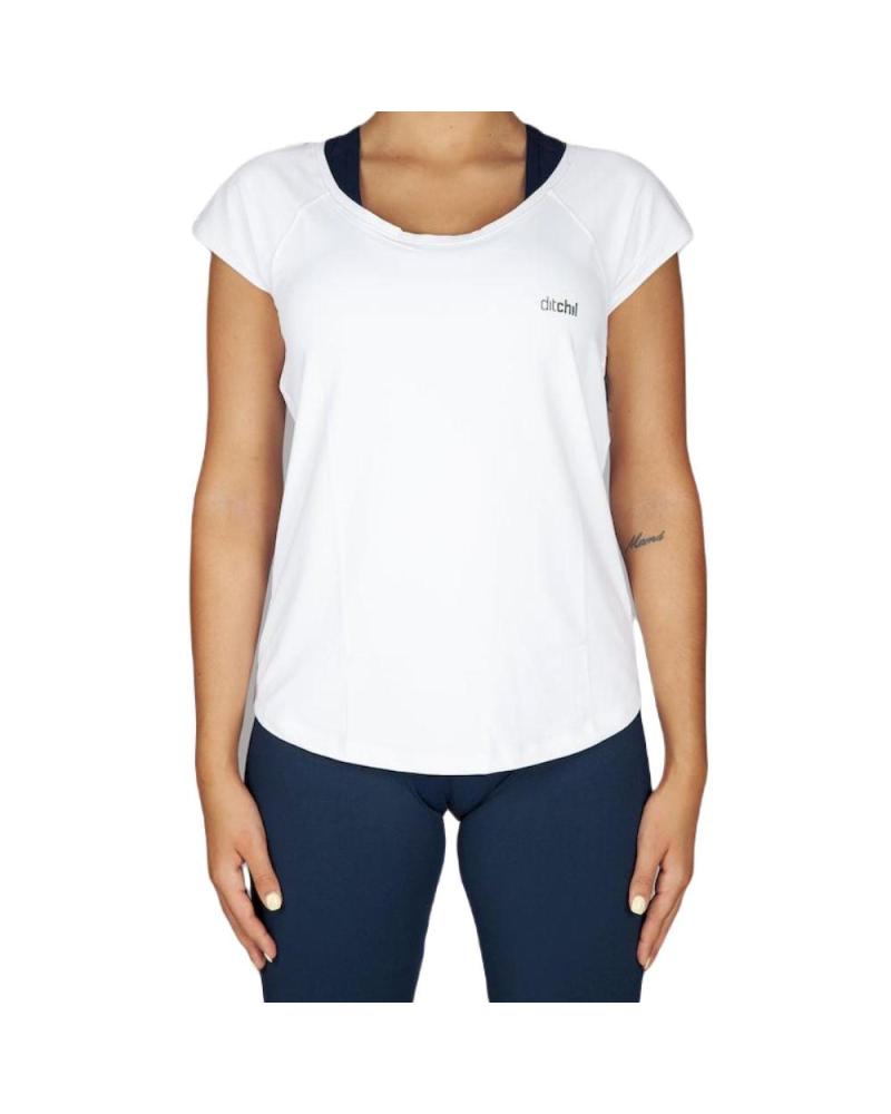 DITCHIL EASE TEE TS1010 CAMISETA DEPORTIVA MANGA CORTA BLANCA 100