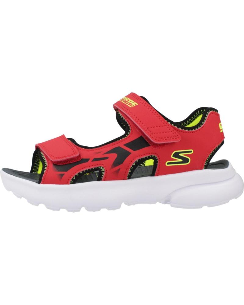 SANDALIAS SKECHERS RAZOR SPLAS AQUA 406513L-RDBK ROJO RDBK