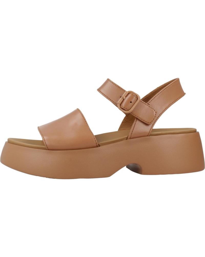 Sandalias de Mujer CAMPER SANDALIA CASUAL DE PIEL CON PLATAFORMA NUDE