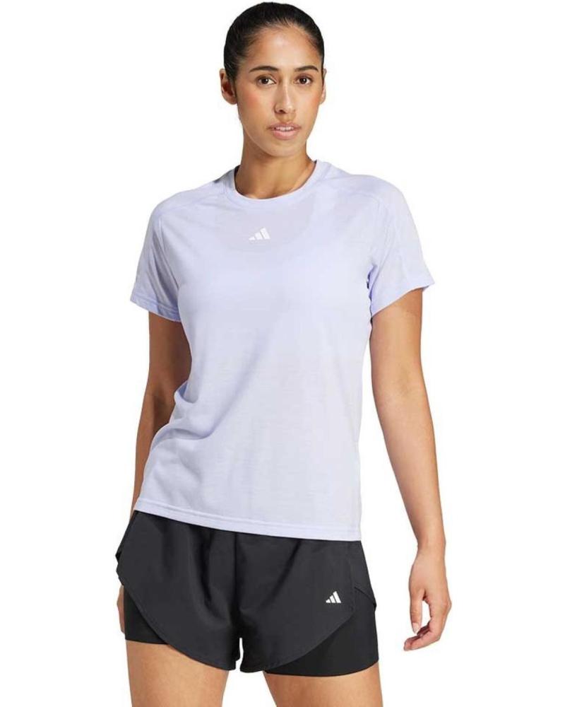 CAMISETA DEPORTIVA ADIDAS TR-ES CREW T VIOLETA VIOLETA