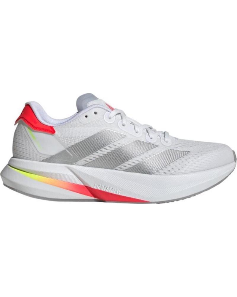 ZAPATILLAS RUNNING ADIDAS DURAMO SPEED 2 IF9392 BLANCO PLATA FTWWHT-SILVMT-LUCRED