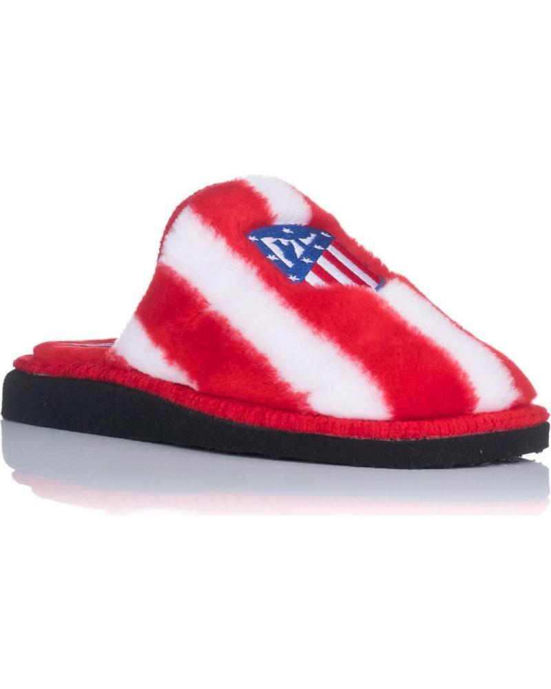 ZAPATILLAS DE CASA ANDINAS DOGO RAYAS ATLÉTICO DE MADRID 799-20 ROJO BLANCO-ROJO