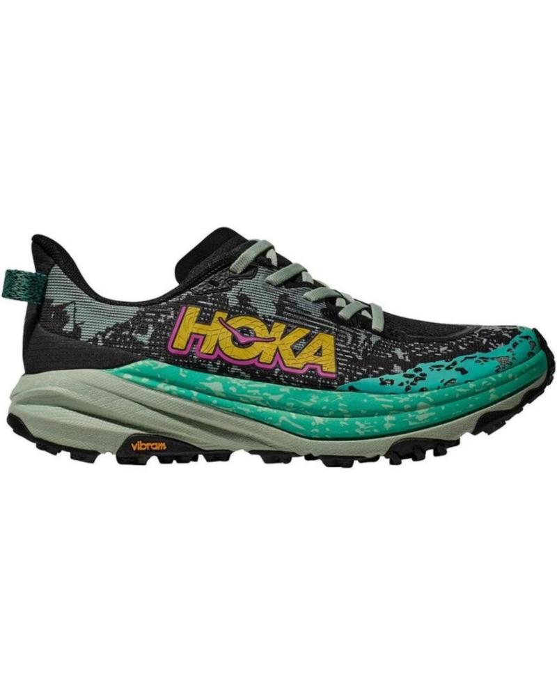 HOKA ZAPATILLAS SPEEDGOAT 6 VERDE NEGRO 1147811-BL BLACK