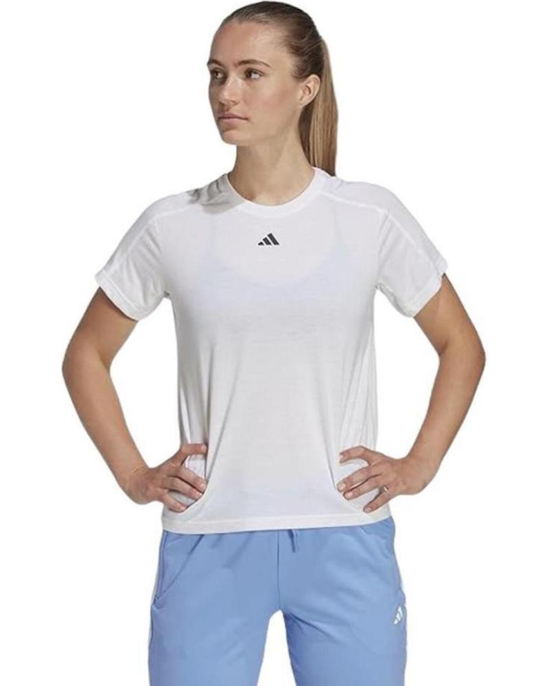 ADIDAS CAMISETA TR-ES CREW T MANGA CORTA MUJER - BLANCA BLANCO