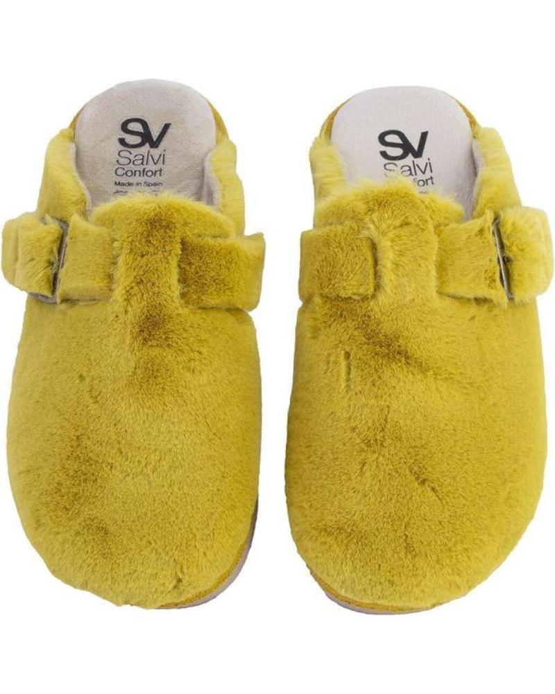 SALVI 29L-000 URSUS ZAPATILLAS DE CASA DE MUJER MOSTAZA