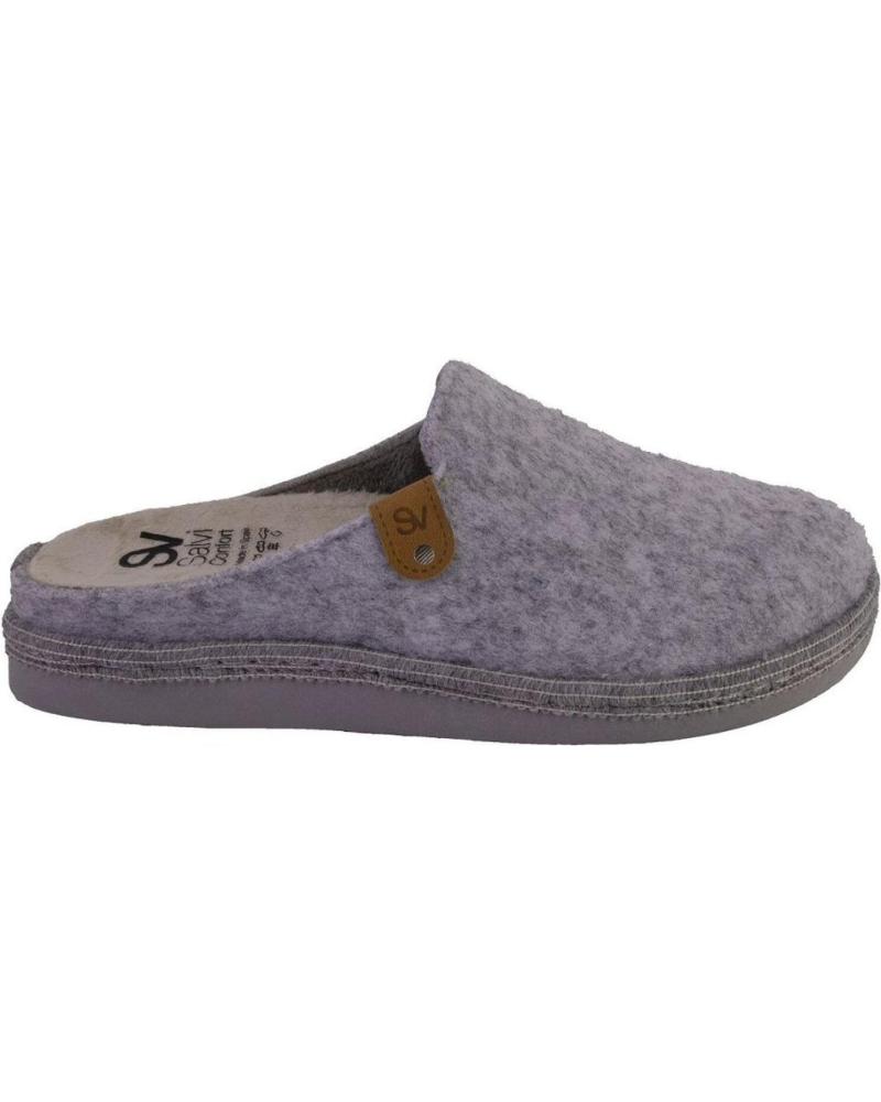 SALVI 56L-00 ELFO ZAPATILLAS DE CASA DE MUJER GRIS