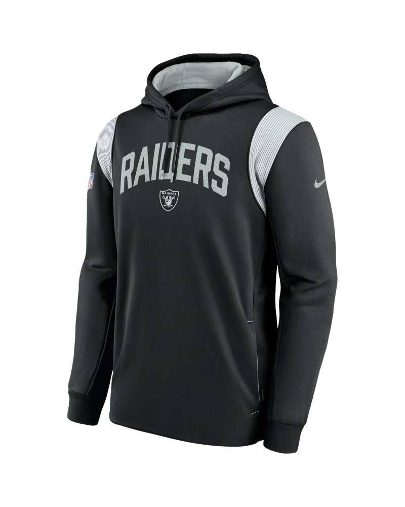 SUDADERA CON CAPUCHA FANATICS RAIDERS NEGRA PARA HOMBRE NEGRO