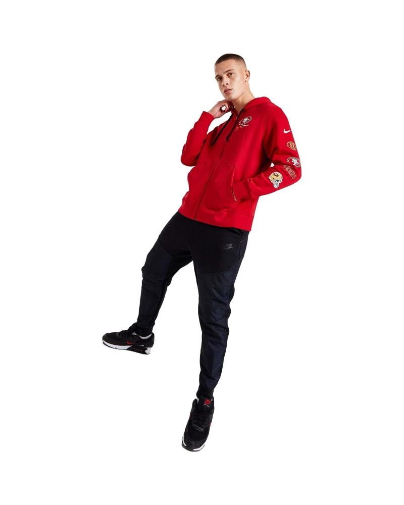 SUDADERA CON CAPUCHA FANATICS SAN FRANCISCO 49ERS 716111 PARA HOMBRE ROJO