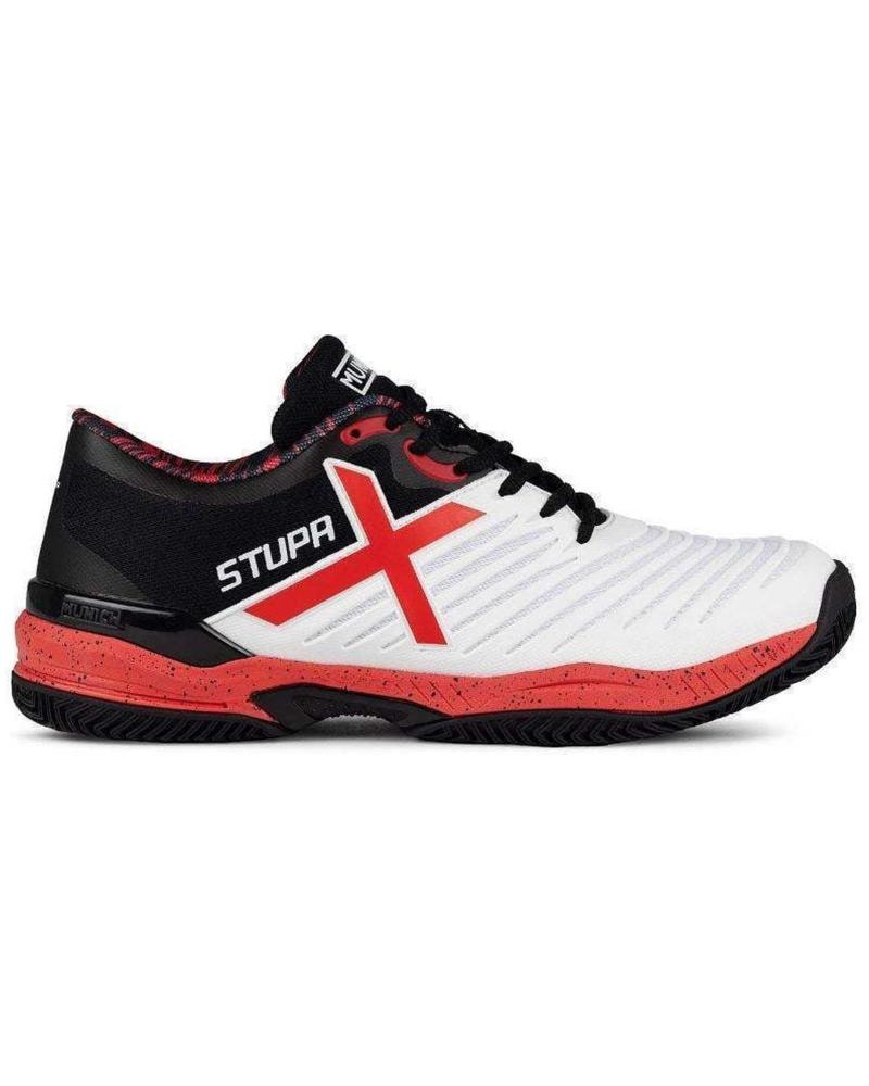 ZAPATILLAS CASUAL MUNICH EN BLANCO, NEGRO Y ROJO BLANCO