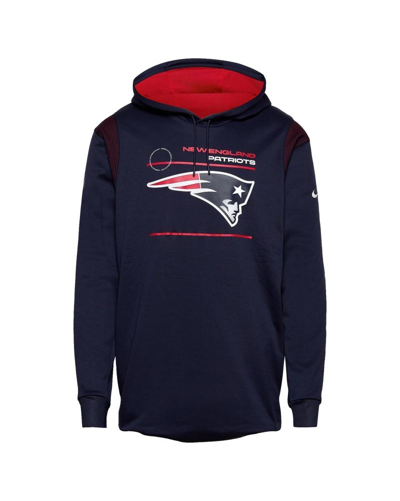SUDADERA CON CAPUCHA FANATICS NEW ENGLAND PATRIOTS AZUL MARINO AZUL