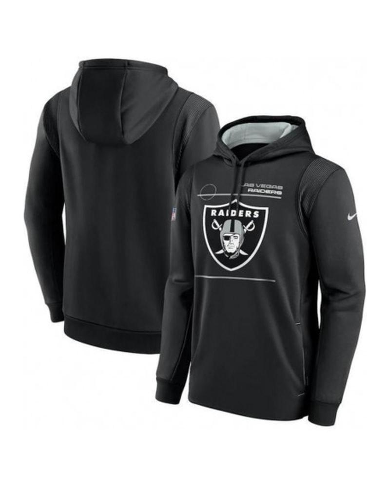 SUDADERA CON CAPUCHA FANATICS LAS VEGAS RAIDERS NEGRA NEGRO