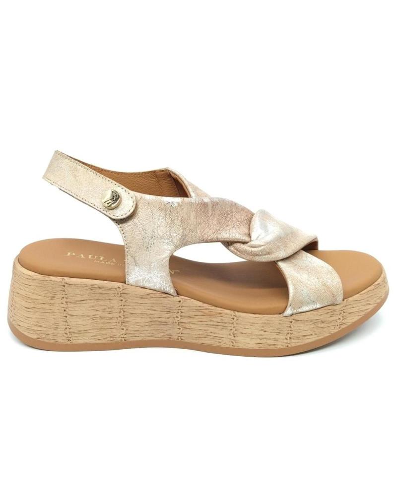 Sandalias de Mujer PAULA URBAN SANDALIA 33-614 ARENA METAL METáLICO