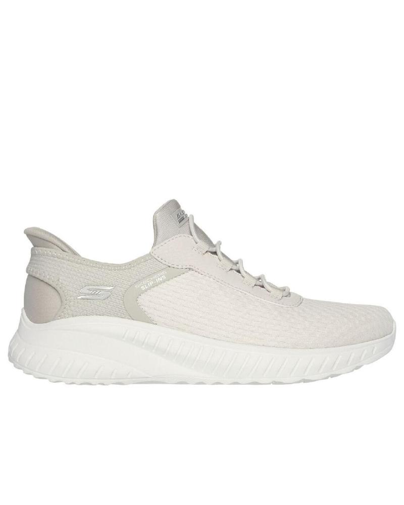 SKECHERS 117504 ZAPATILLAS CASUAL DE MUJER SLIP INS BEIGE