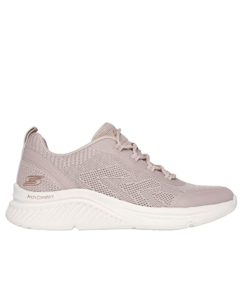 SKECHERS 117561 ZAPATILLAS CASUAL DE MUJER BEIGE