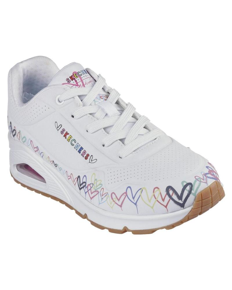 SKECHERS 177917 ZAPATILLAS CASUAL DE MUJER BLANCO