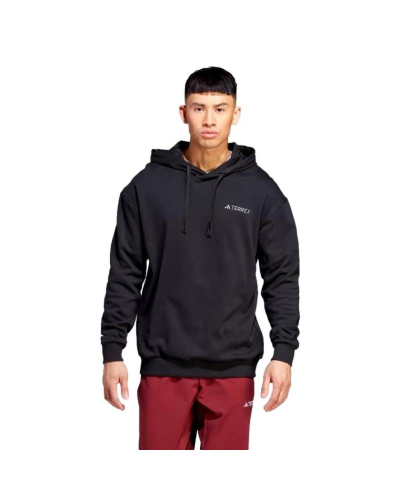 SUDADERA CON CAPUCHA ADIDAS ORGANISER LOGO IB6565 NEGRA NEGRO