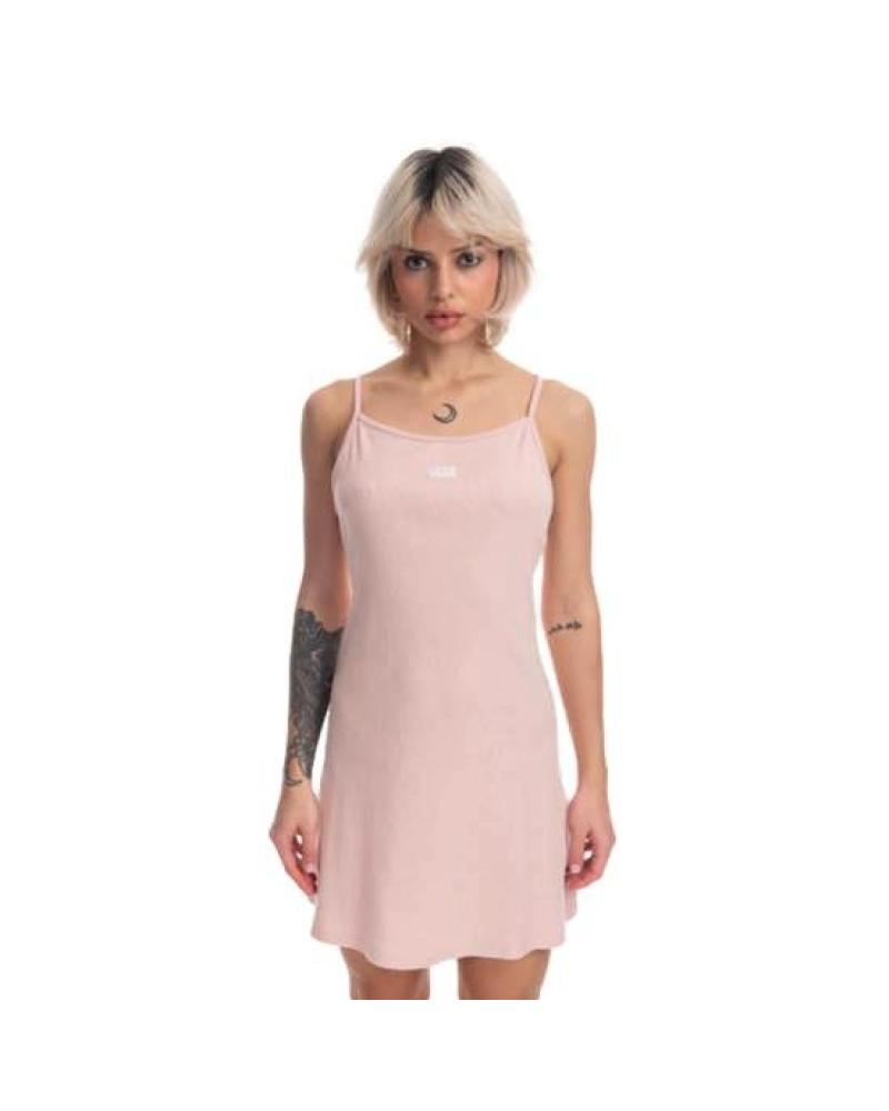 VESTIDO CASUAL VANS OFF THE WALL JESSIE VN0A5LMEBQL ROSA ROSA