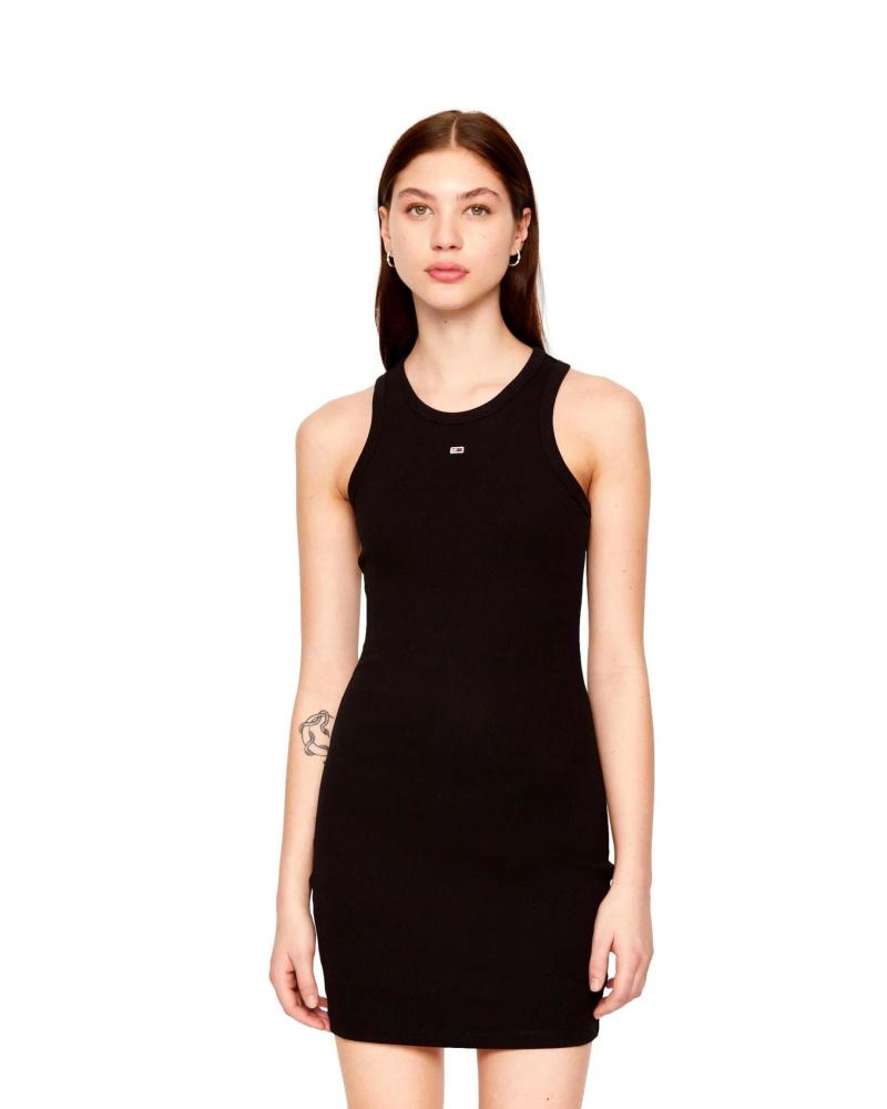 VESTIDO TOMMY JEANS ESSENTIAL BODYCON NEGRO - REF. DW0DW17406 NEGRO