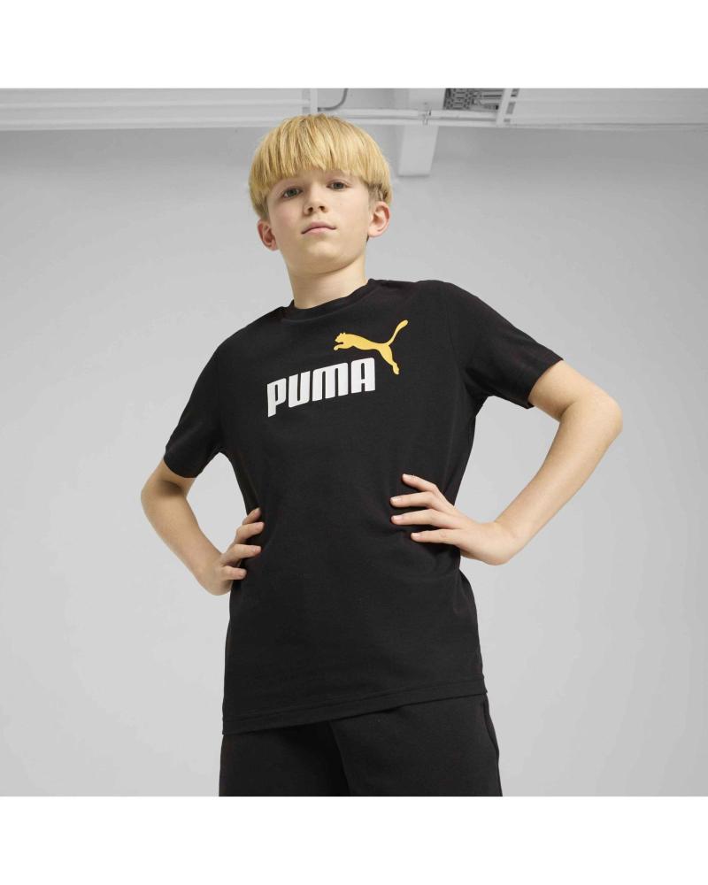PUMA PUMA CAMISETA ESSENTIALS LOGO NEGRA 685778 NEGRO