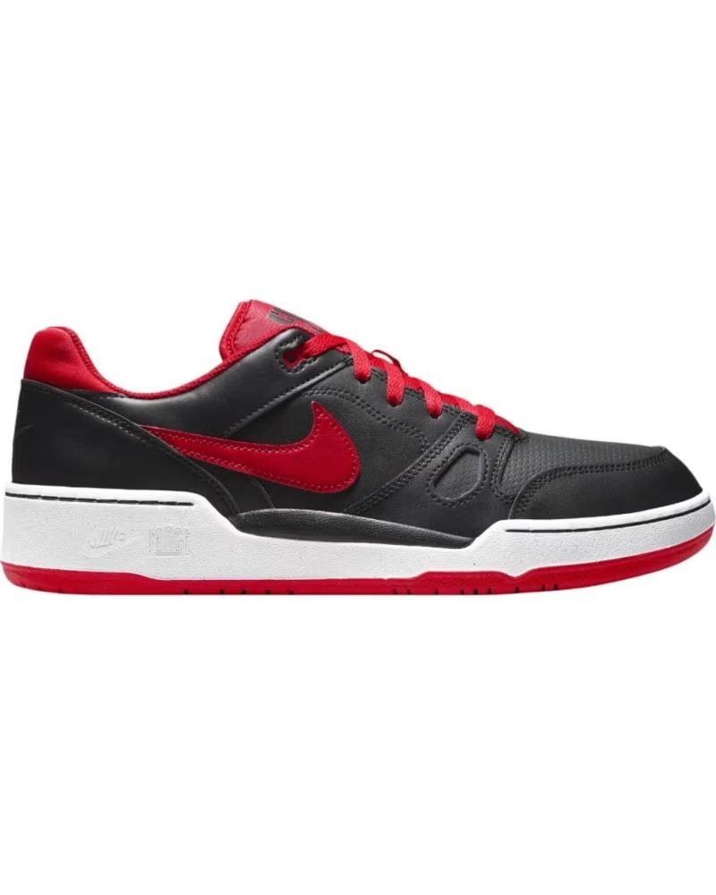 Nike Zapatillas Full Force Lo Rojo Blancas FB1362-006 Casua Negro