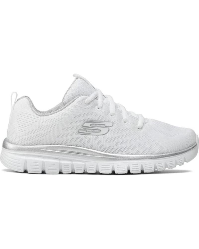 Deportivas de Mujer SKECHERS ZAPATILLAS GRACEFUL GET CONNECTED 12615 WHITE