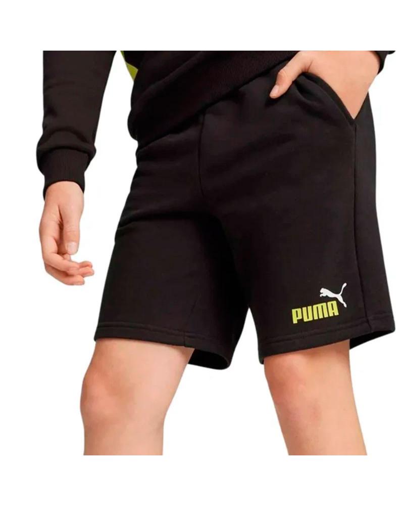PUMA PANTALÓN CORTO ESSENTIALS TR NEGRO LOGO LIMA 586989-59 NEGRO