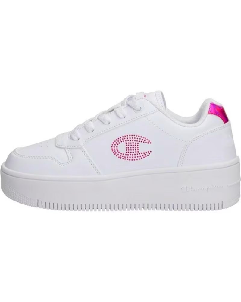 Champion REBOUND18 Platform Glitter G Gs Blanco