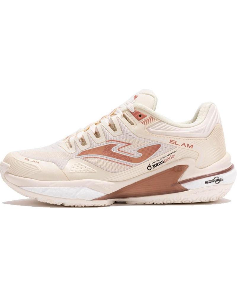 JOMA ZAPATILLAS PADEL SLAM LADY 2423 BEIGE/ROSA BEIGE