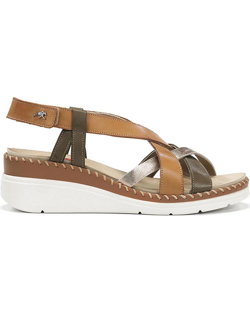 FLUCHOS SANDALIAS FLUCHOS LEZA F2135 DE CUERO MARRÓN PARA MUJER CUERO