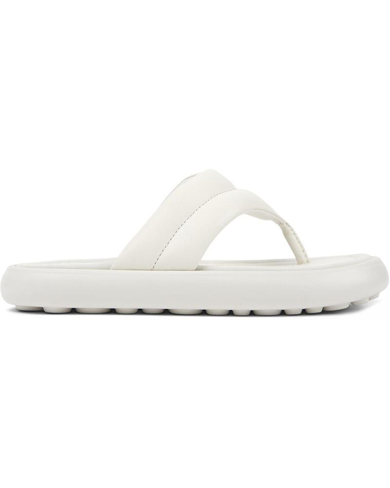 CAMPER CHANCLAS DE PIEL PELOTAS FLOTA K201607 BLANCO004