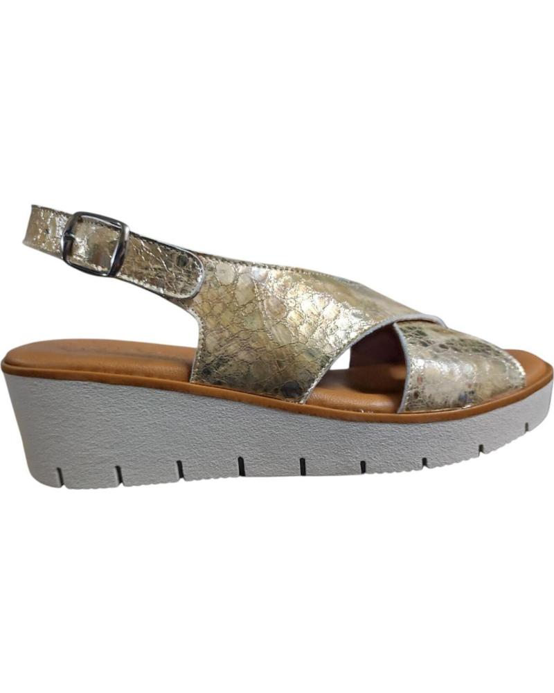 MAWEN SANDALIA DE PIEL NATURAL CON CUNA MEDIA? ESTILO Y COMODIDA VARIOS COLORES