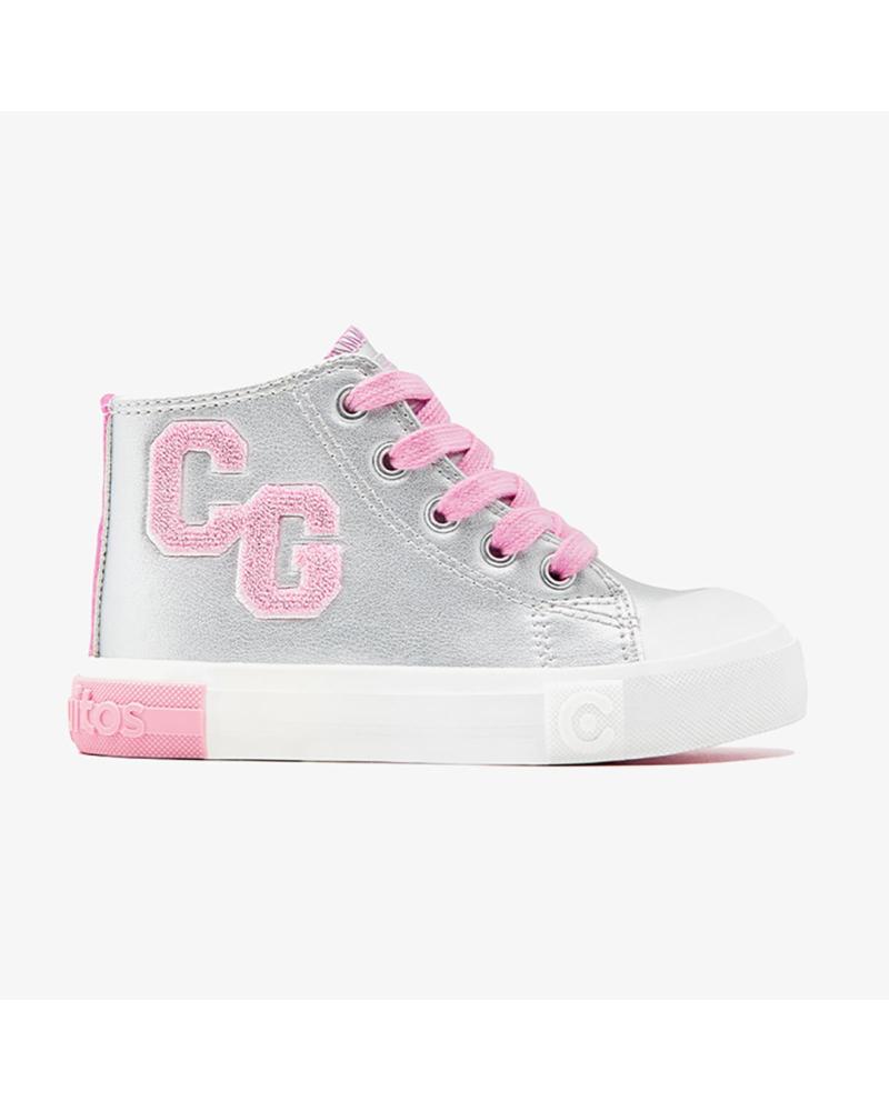 Deportivas de Niña CONGUITOS COSH264004 ZAPATILLAS ALTAS LETRAS PLATA