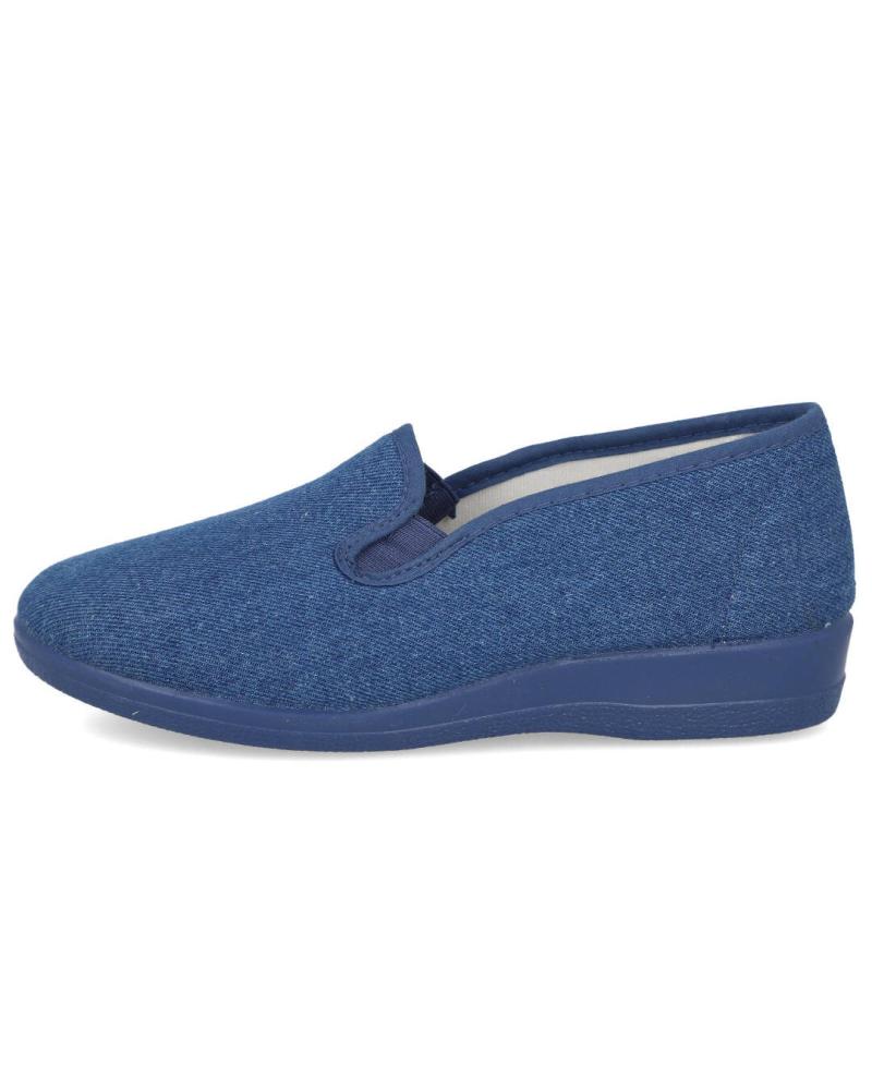 L&R SHOES NATALIA 501 - ZAPATILLAS TEJANAS DE LONA ELÁSTICA AZUL TEJANO