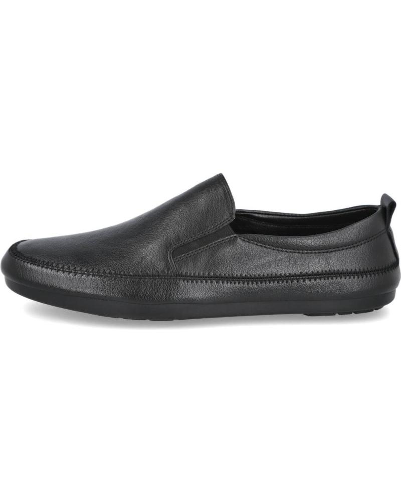 L&R SHOES MD0-4 - MOCASINES SLIP-ON NEGROS PARA HOMBRE NEGRO