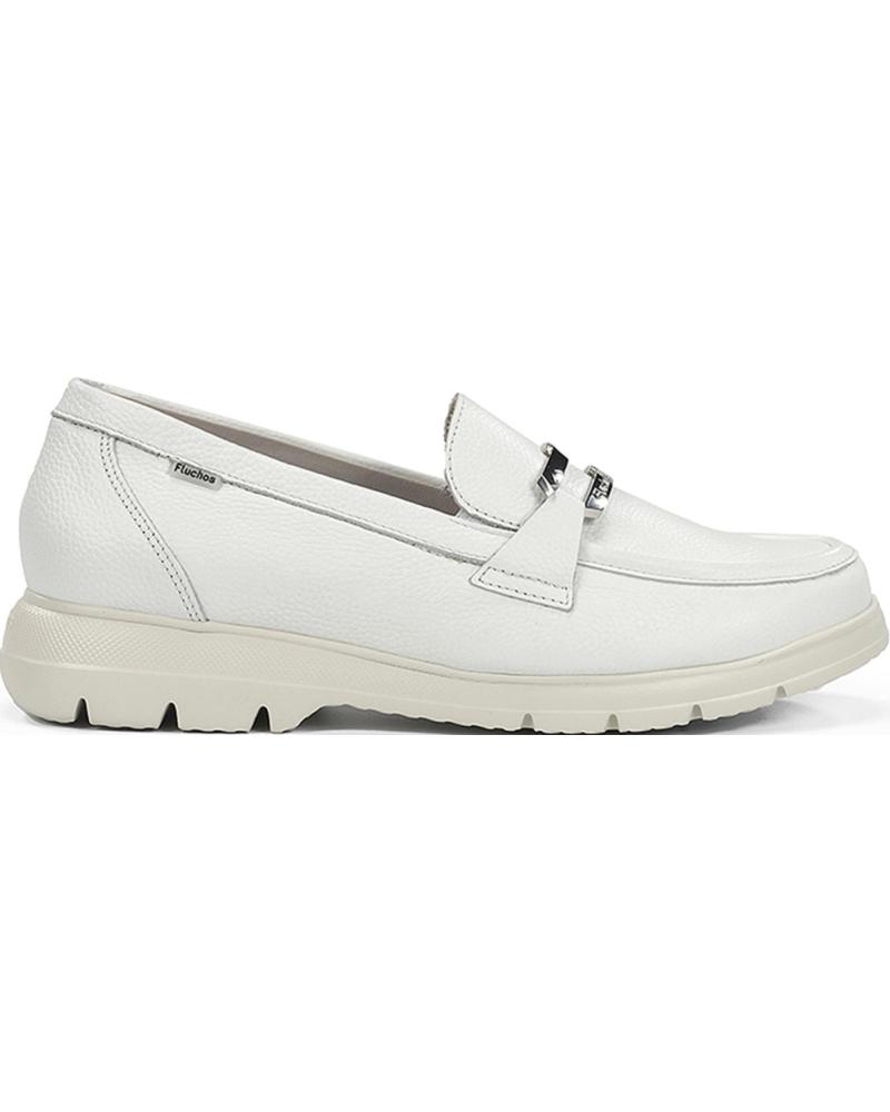 FLUCHOS MOCASINES DE MUJER F2201 GLADIS BLANCO