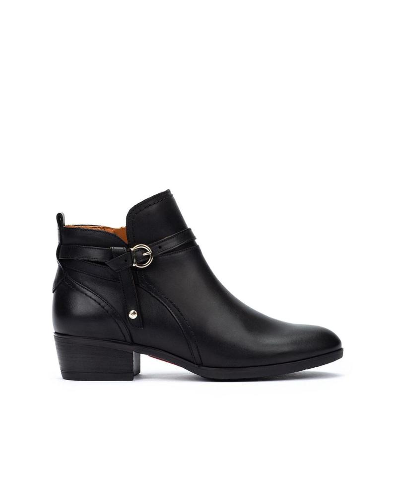 de PIKOLINOS PIKOLINOS DAROCA S: BOTINES DE PIEL S NEGRO